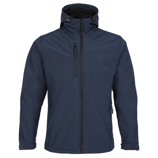 FORT HOLKHAM HOODED SOFTSHELL  JACKET - NAVY - 234