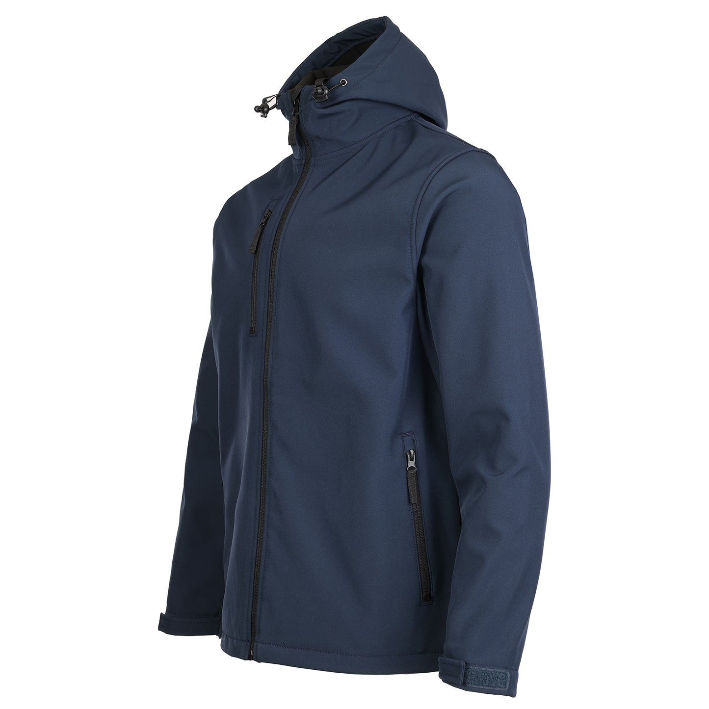 FORT HOLKHAM HOODED SOFTSHELL  JACKET - NAVY - 234