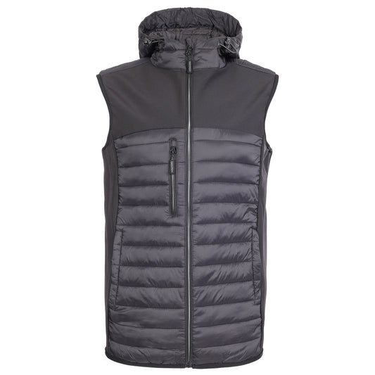 TUFFSTUFF HOWDEN HOODED  BODYWARMER - BLACK - 279